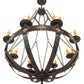 2nd Ave Lighting Neapolis 60" Wide 24 Light Chandelier in Flemish Finish With Highlights
