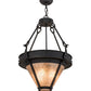 2nd Ave Lighting Nehring 21" Inverted Pendant in Costello Black