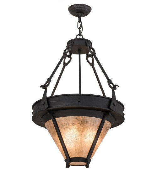 2nd Ave Lighting Nehring 21" Inverted Pendant in Costello Black