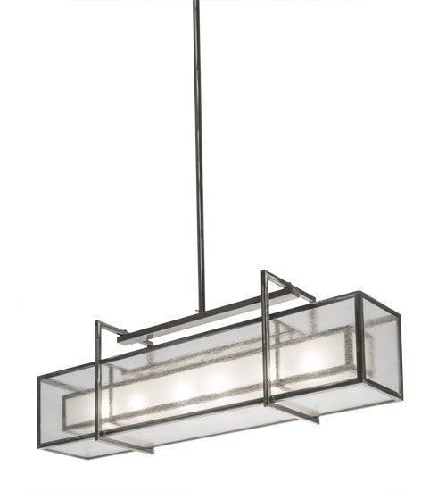 2nd Ave Lighting Nelson 54" Oblong Pendant With Matte Clear Finish