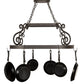 2nd Ave Lighting Neo 38" Long Pot Rack in Oil Rubbed Bronze Finish