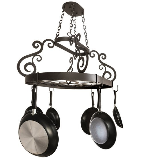 2nd Ave Lighting Neo 38" Long Pot Rack in Oil Rubbed Bronze Finish