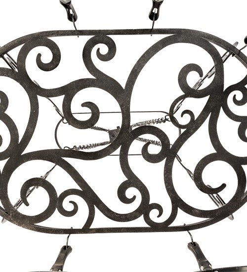 2nd Ave Lighting Neo 38" Long Pot Rack in Smoke Finish