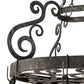 2nd Ave Lighting Neo 38" Long Pot Rack in Smoke Finish