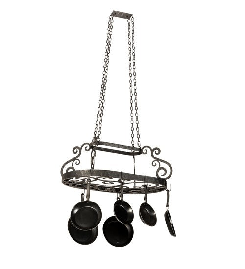 2nd Ave Lighting Neo 38" Long Pot Rack in Smoke Finish
