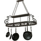 2nd Ave Lighting Neo 48" Long Pot Rack in Euro Cafe Finish