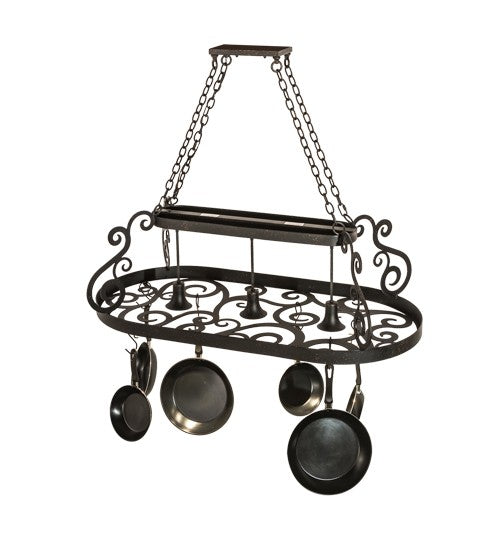 2nd Ave Lighting Neo 48" Long Pot Rack in Euro Cafe Finish