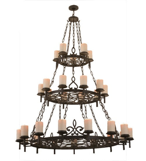 2nd Ave Lighting Newcastle 62" Wide 30 LT Chandelier in Oil Rubbed Bronze Finish