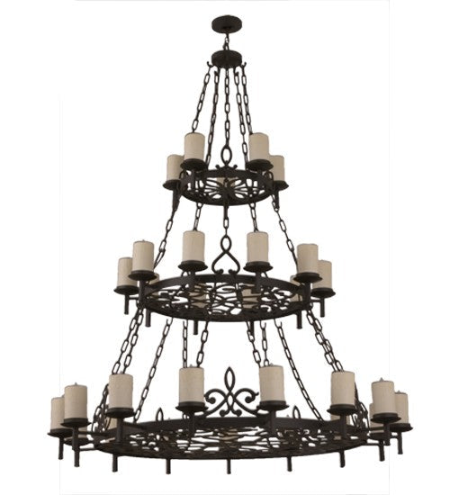 2nd Ave Lighting Newcastle 62" Wide 30 LT Chandelier in Oil Rubbed Bronze Finish