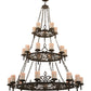 2nd Ave Lighting Newcastle 62" Wide 30 LT Chandelier in Oil Rubbed Bronze Finish