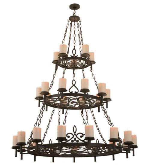 2nd Ave Lighting Newcastle 62" Wide 30 LT Chandelier in Oil Rubbed Bronze Finish