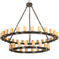 2nd Ave Lighting Noziroh Ring 84" Wide Two Tier 46 Light Chandelier in Timeless Bronze