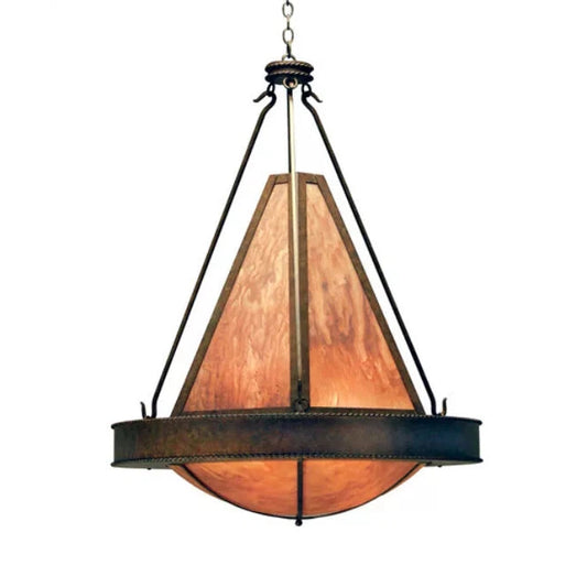 2nd Ave Lighting Obsidian 36" Teardrop-Shaped Diffuser Rusty Nail Pendant Light