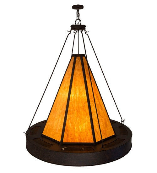 2nd Ave Lighting Obsidian 60" Pendant in Rusty Nail Finish