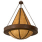 2nd Ave Lighting Obsidian 60" Wide Pendant With Rusty Nail Finish