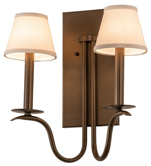 2nd Ave Lighting Octavia 14" Wall Sconce in Metallic Brown Finish