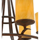 2nd Ave Lighting Octavia 36" 6-Light E26 Base Amber Quartz Idalight Rusty Nail Chandelier