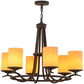 2nd Ave Lighting Octavia 36" Wide 6 LT Chandelier in Antiquity Finish