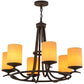 2nd Ave Lighting Octavia 36" Wide 6 LT Chandelier in Antiquity Finish