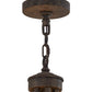 2nd Ave Lighting Octavia 36" Wide 6 LT Chandelier in Antiquity Finish