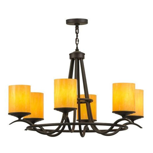 2nd Ave Lighting Octavia 39" Wide 6 LT Chandelier in Oil Rubbed Bronze