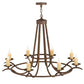 2nd Ave Lighting Octavia 48" Wide 8 LT Chandelier in Cortez Gold