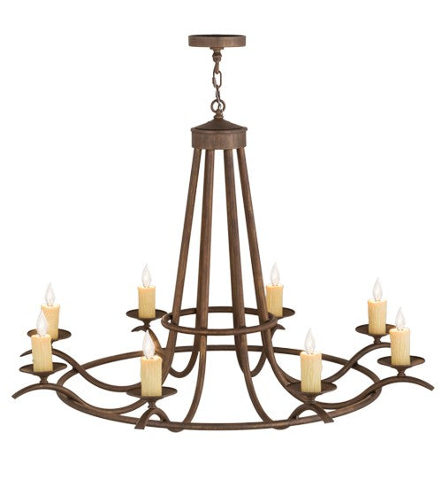 2nd Ave Lighting Octavia 48" Wide 8 LT Chandelier in Cortez Gold