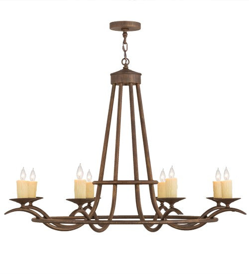 2nd Ave Lighting Octavia 48" Wide 8 LT Chandelier in Cortez Gold