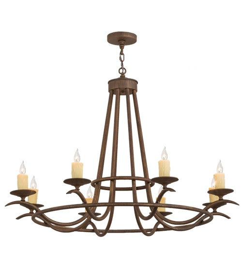 2nd Ave Lighting Octavia 48" Wide 8 LT Chandelier in Cortez Gold