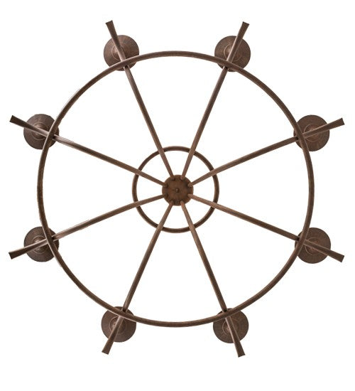 2nd Ave Lighting Octavia 48" Wide 8 LT Chandelier in Cortez Gold