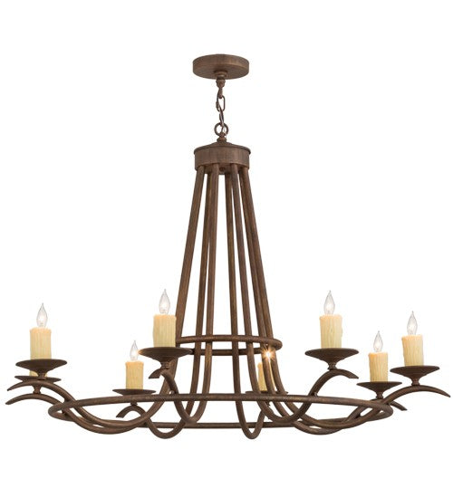 2nd Ave Lighting Octavia 48" Wide 8 LT Chandelier in Cortez Gold