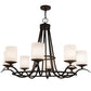 2nd Ave Lighting Octavia 48" Wide 8 Light Chandelier in Oil Rubbed Bronze Finish