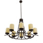2nd Ave Lighting Octavia 48" Wide 8 Light Chandelier in Oil Rubbed Bronze Finish