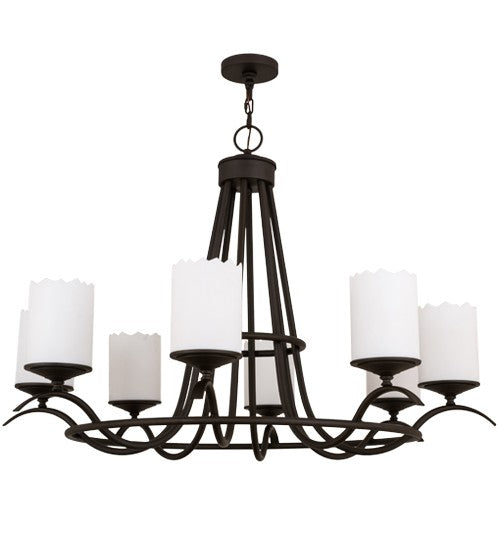2nd Ave Lighting Octavia 48" Wide 8 Light Chandelier in Oil Rubbed Bronze Finish