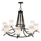 2nd Ave Lighting Octavia 48" Wide 8 Light Chandelier in Oil Rubbed Bronze Finish