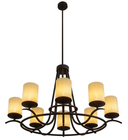 2nd Ave Lighting Octavia 48" Wide 8 Light Chandelier in Oil Rubbed Bronze Finish