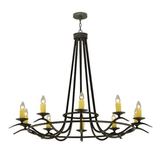 2nd Ave Lighting Octavia 58" Wide 10 LT Chandelier in Timeless Bronze