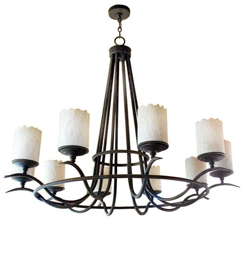 2nd Ave Lighting Octavia 60" Wide 10 Light Chandelier in Gilded Tobacco Finish
