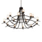 2nd Ave Lighting Octavia 78" Wide 15 LT Chandelier in Cajun Spice Finish
