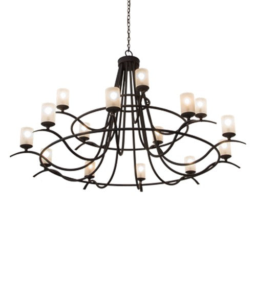 2nd Ave Lighting Octavia 78" Wide 15 LT Chandelier in Cajun Spice Finish