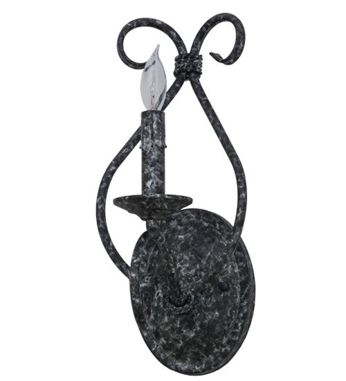 2nd Ave Lighting Olivia 6" Wall Sconce in Graphite Pewter Finish