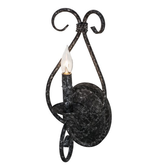 2nd Ave Lighting Olivia 6" Wall Sconce in Graphite Pewter Finish