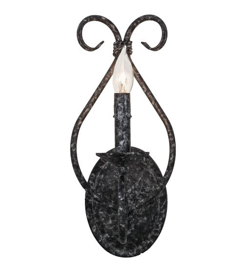 2nd Ave Lighting Olivia 6" Wall Sconce in Graphite Pewter Finish