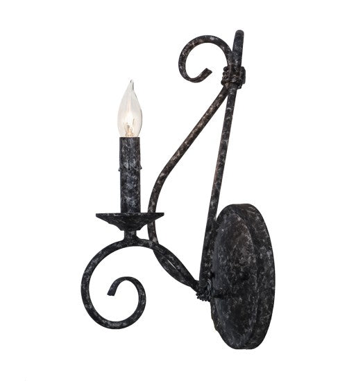 2nd Ave Lighting Olivia 6" Wall Sconce in Graphite Pewter Finish