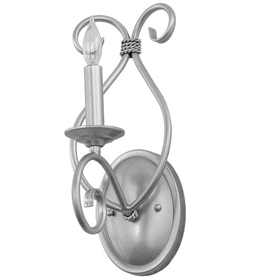 2nd Ave Lighting Olivia 6" Wide Wall Sconce in Pewter Finish
