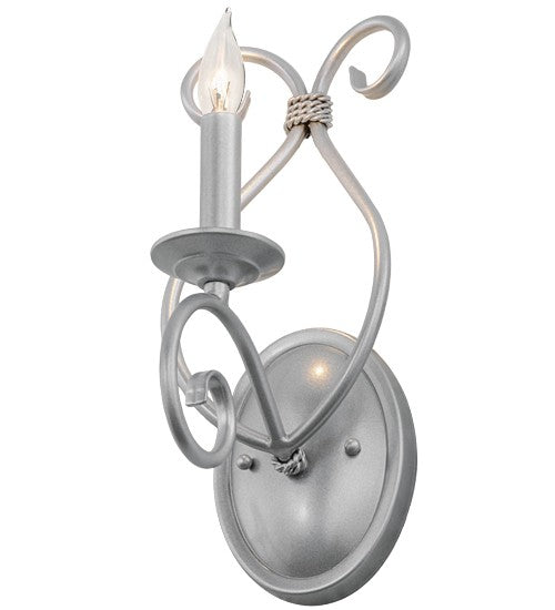 2nd Ave Lighting Olivia 6" Wide Wall Sconce in Pewter Finish
