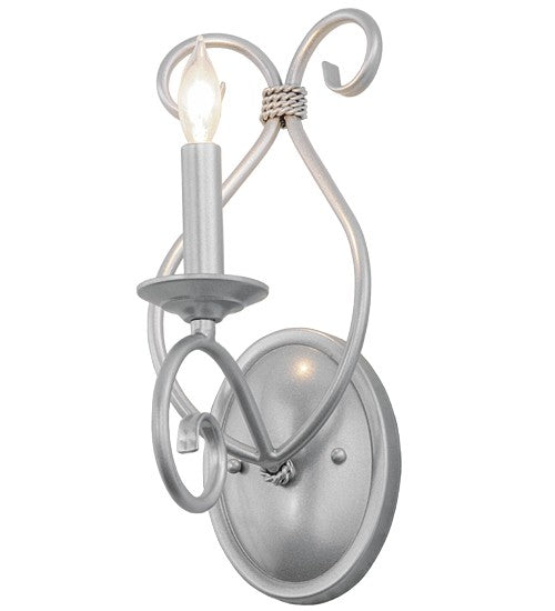 2nd Ave Lighting Olivia 6" Wide Wall Sconce in Pewter Finish