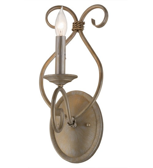 2nd Ave Lighting Olivia Wall Sconce in Antique Silver Finish