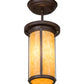 2nd Ave Lighting Overbrook 6" Flushmount in Cafe Noir Finish