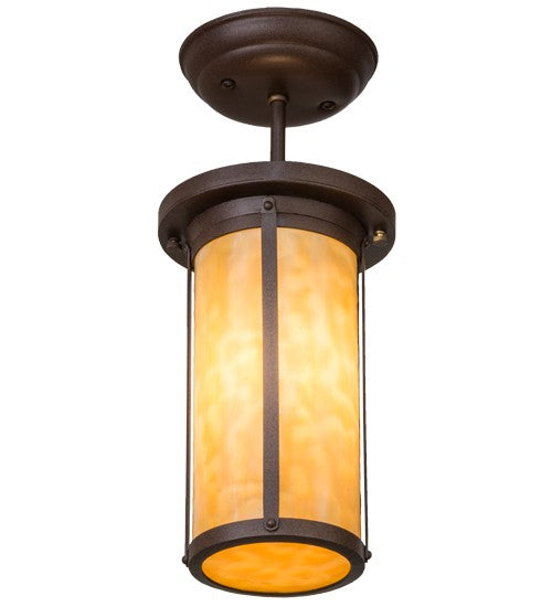 2nd Ave Lighting Overbrook 6" Flushmount in Cafe Noir Finish